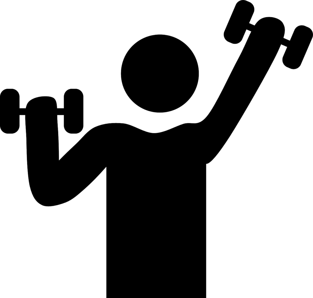dumbbells weights workout symbol 293955
