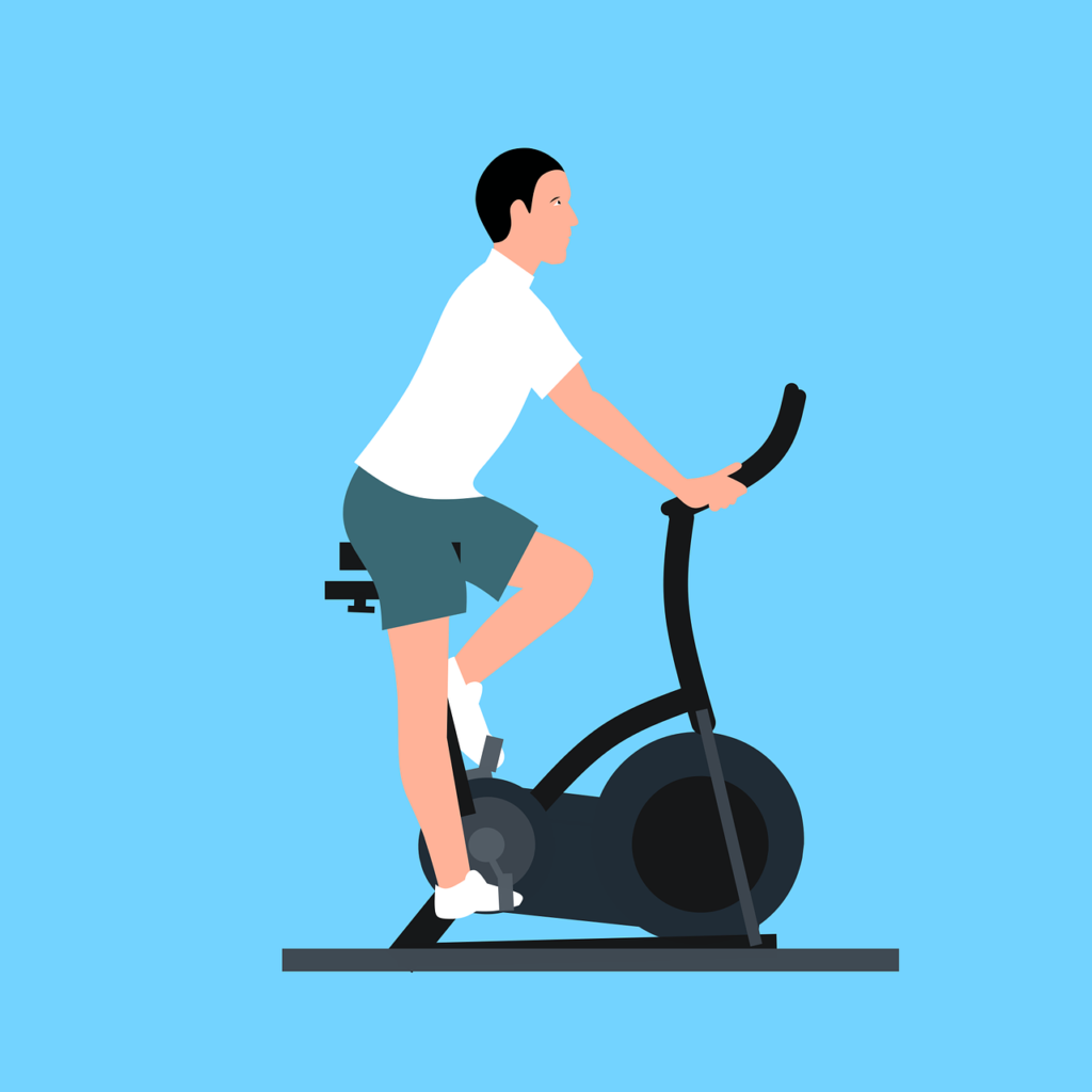 man exercise bike stationary 5682389